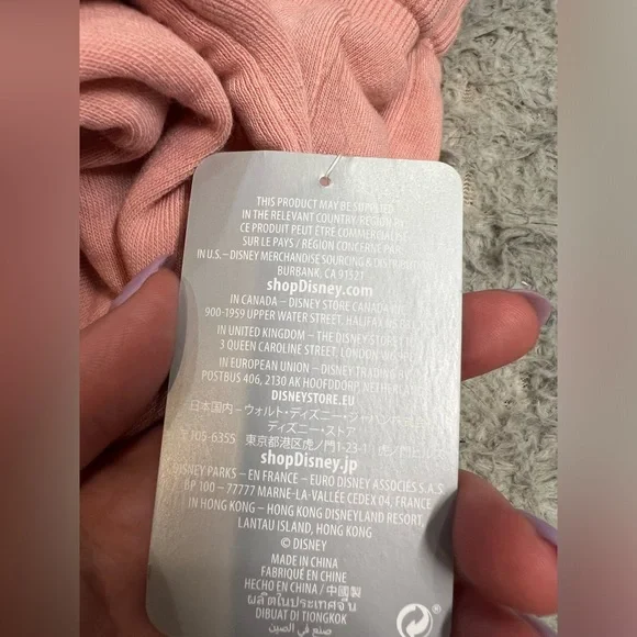 NWT Disney Mickey Mouse Blush Pink Sweatpants large - Picture 5 of 8